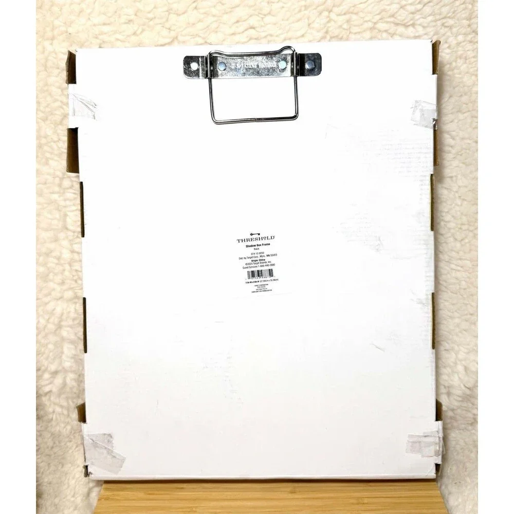 Threshold 11x14 Black Shadow Box Frame Wall Display MDF Case Decor
